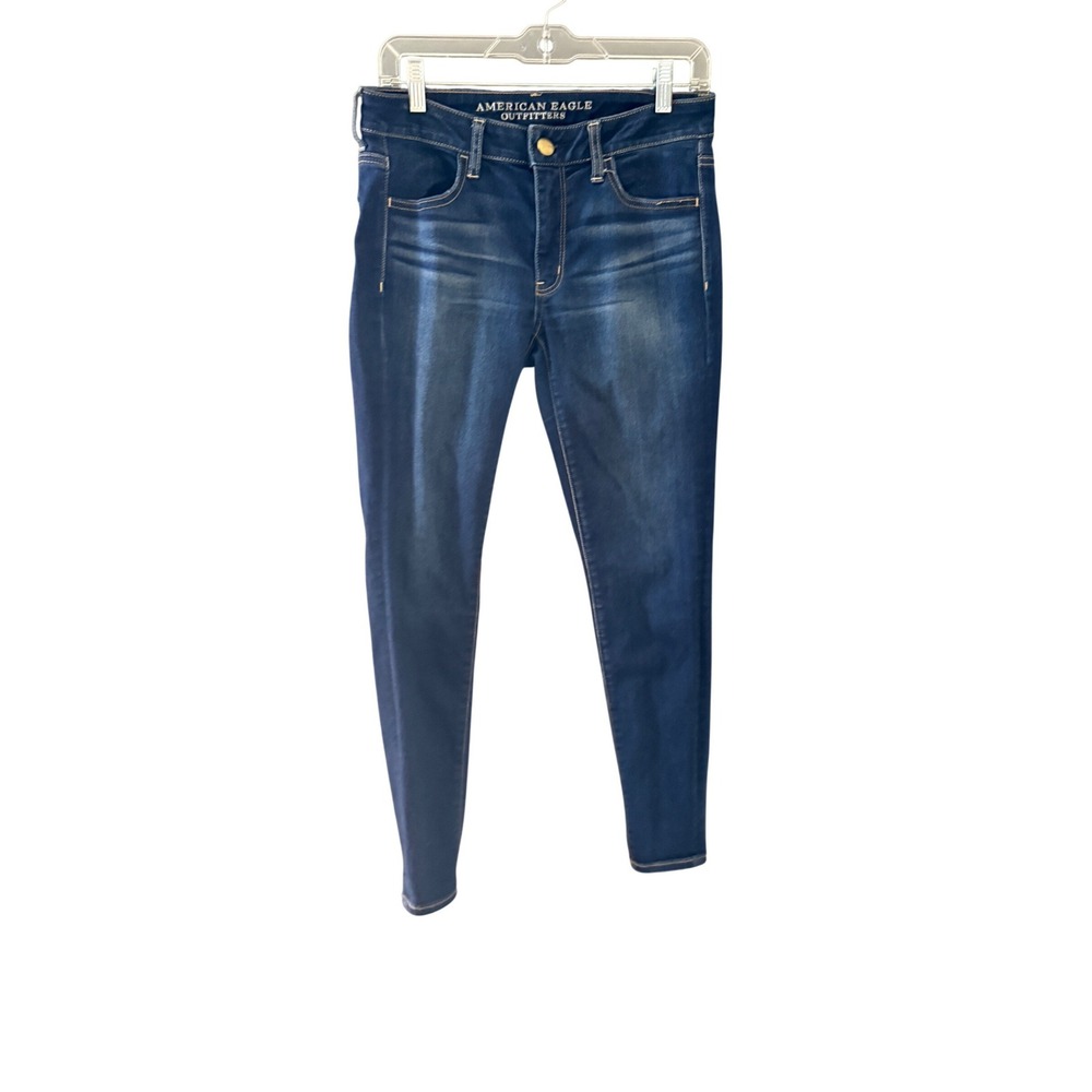 American Eagle Outfitters Dark Wash Skinny Jeggings Womens‎ Size 6 Regular Blue